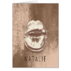 Nom Metal Kiss Lips Choclate Skinny Bronze Or