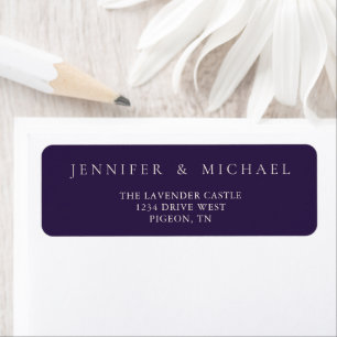 Nom Minimal Violet de Minuit