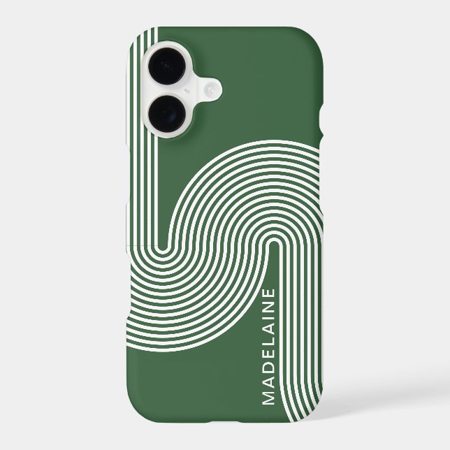 Nom Moderne Rétro Boho Rayures  (Verso)