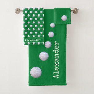 Nom monogramme golf vert