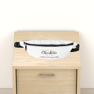 Nom monogramme initiales script simple