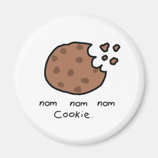 Nom nom nom cookie magnet