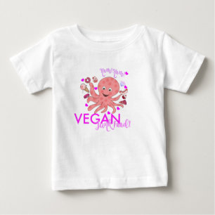 NOM NOM VEGAN JUNK FOOD toddler ruffle T Baby T-Shirt