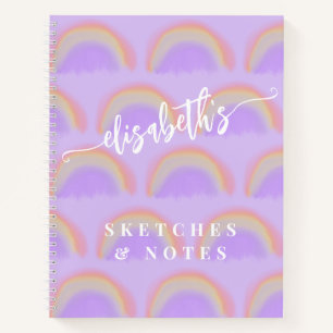 Nom personnalisation coloré motif carnet de croqui