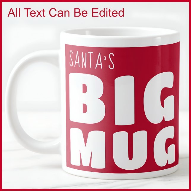 Nom personnalisé Big Mug Red C81 & White Fun Novel (Créateur téléchargé)