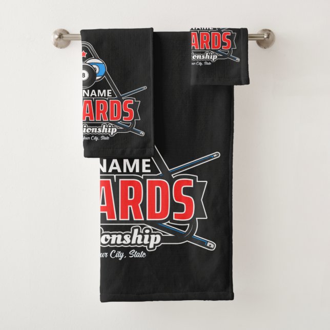 NOM Personnalisé Billard 8 Ball Pool Cue Rack (En situation)