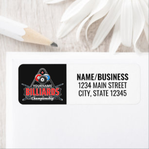 NOM Personnalisé Billard 8 Ball Pool Cue Rack