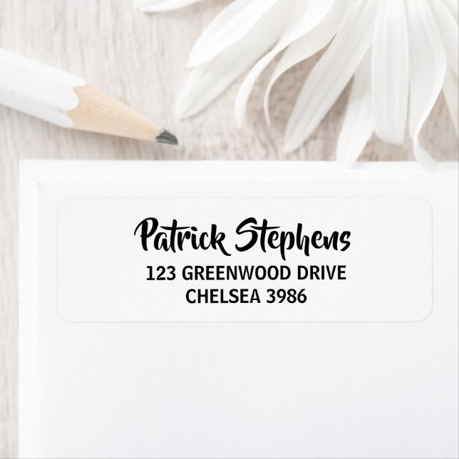 Nom personnalisé blanc (En situation)