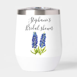 Nom personnalisé Bluebonnets Floral Bridal douche