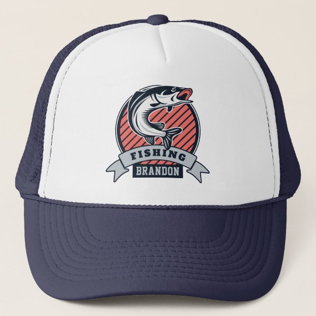 Nom personnalisé casquette Fisher (Devant)