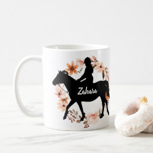 Nom personnalisé cheval Café Mug