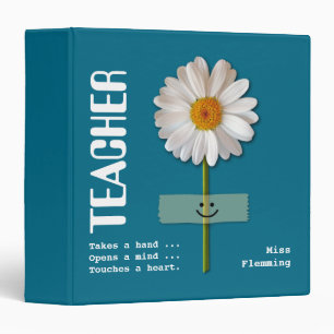 Nom personnalisé Classeur cadeau pour enseignant