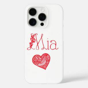 Nom personnalisé & Cœur – Coque personnalisée pour