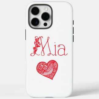 Nom personnalisé & Cœur – Coque personnalisée pour