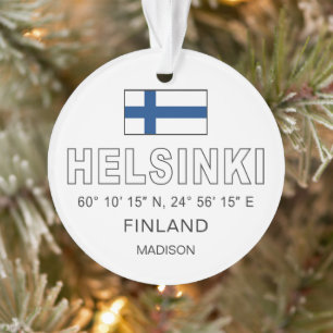 Nom personnalisé Coordonnées Helsinki
