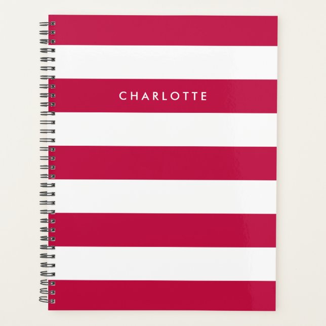 Nom personnalisé Couleur modifiable et bandes blan (Devant)