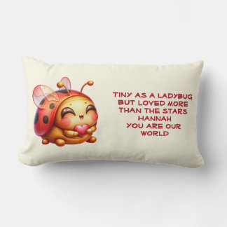 Nom personnalisé coussin bébé