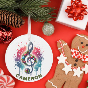 Nom personnalisé de l'amant de la musique de Noël