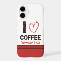 Nom personnalisé de l'amoureux du café Art du grai