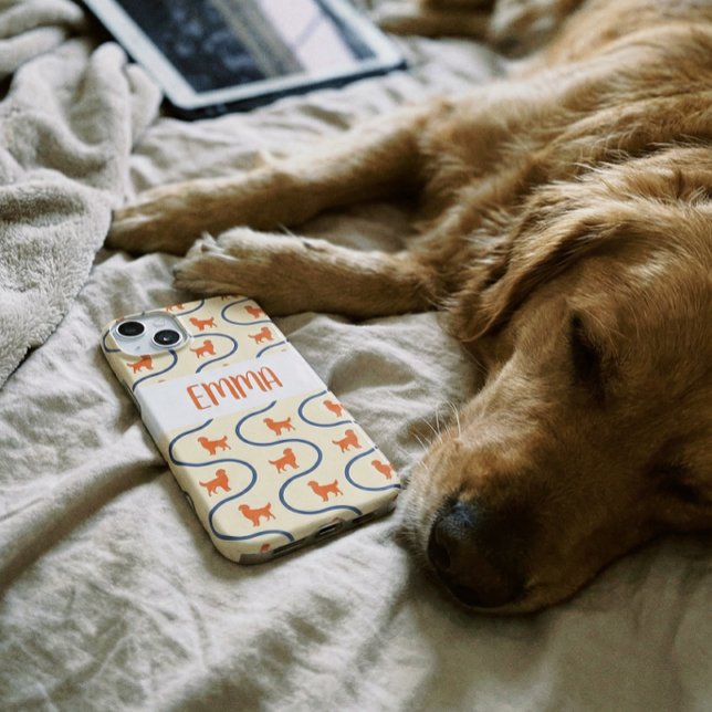 Nom personnalisé de Retriever doré Pastel  (Créateur téléchargé)