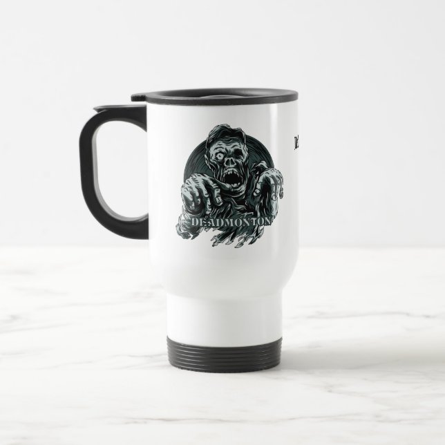Nom personnalisé DEADMONTON - Tasses de voyage (Gauche)
