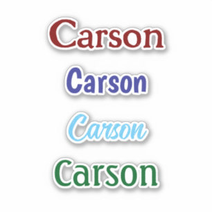 Nom personnalisé Decal Custom Times Four Sticker