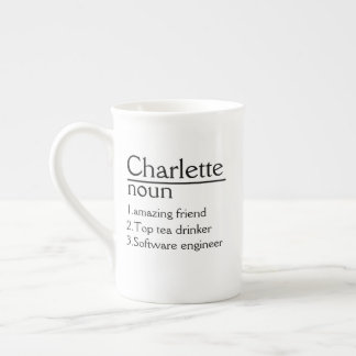 Nom personnalisé Définition blanc Mug