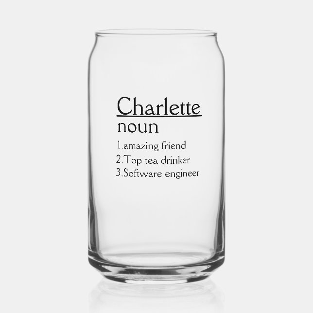 Nom personnalisé Définition tumbler (Verso)