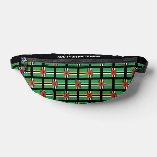 Nom Personnalisé DRAPEAU DOMINICAIN Paquet Fanny D (Poser)