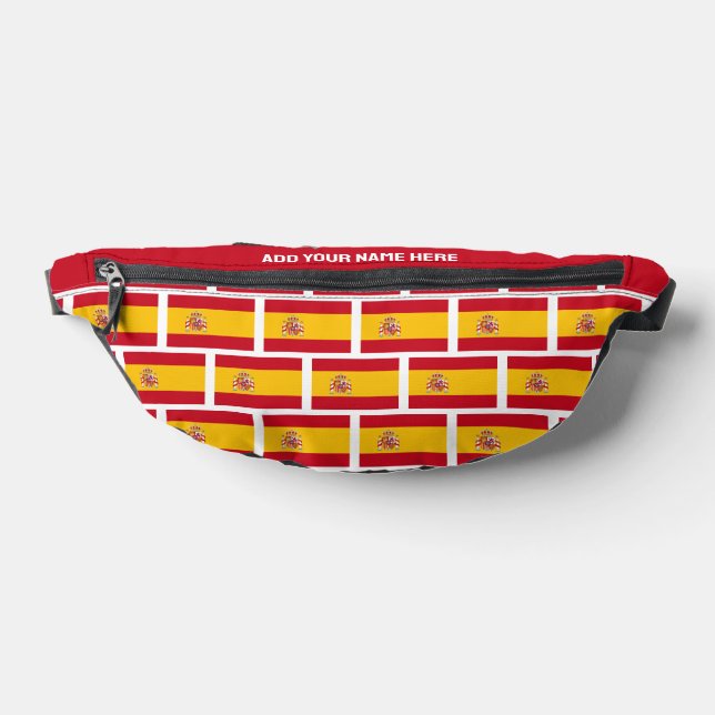 Nom personnalisé DRAPEAU ESPAGNOL D'ESPAGNE (Poser)