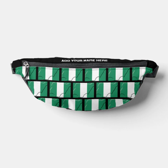 Nom personnalisé DRAPEAU NIGÉRIAN DE NIGERIA Fanny (Poser)