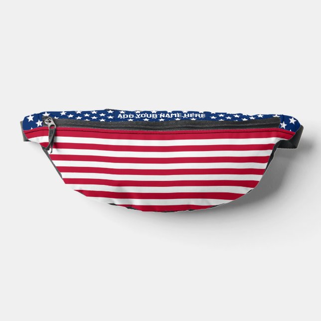 Nom personnalisé DRAPEAU Patriotique AMÉRICAIN (Poser)