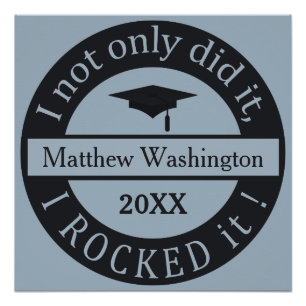 Nom personnalisé du diplôme et affiche de l'année