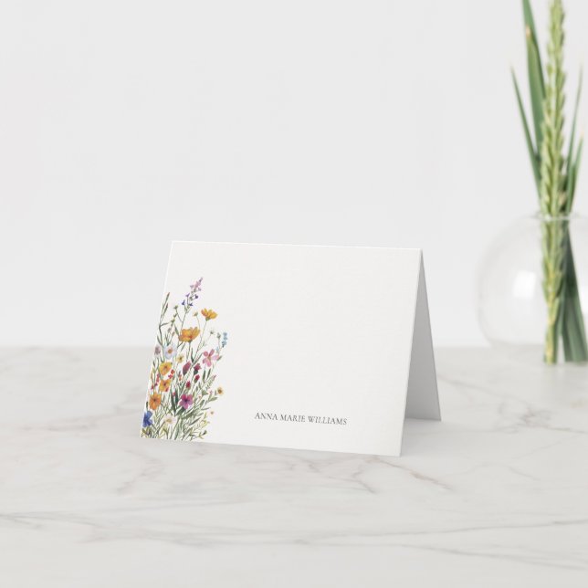 Nom personnalisé Elégant Boho Chic Plier (Devant)