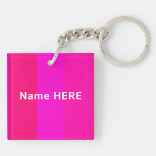 Nom personnalisé élégant et minimaliste sur rose c