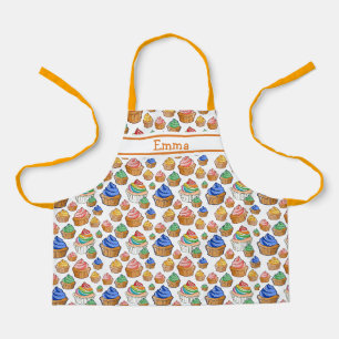 Nom personnalisé et tablier à gâteau pour enfants