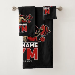 NOM personnalisé Fitness Accueil GYM Poids Lifting
