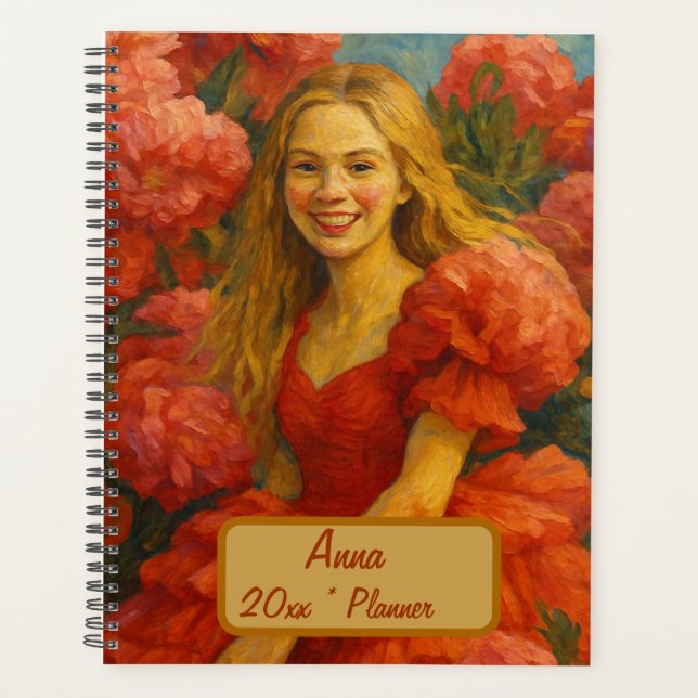 Nom personnalisé Floral Planner (Devant)