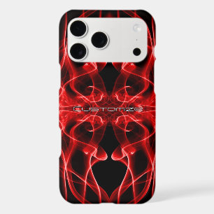Nom personnalisé Fumée Rouge Symétrique Noir