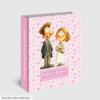Nom Personnalisé Funny Mariée Groom Classeur Album