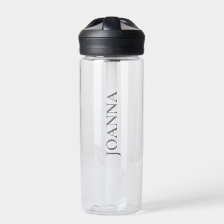 Nom Personnalisé Gym Bouteille D'Eau Avec Paille