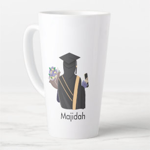Nom personnalisé Hijabi Graduation Mug