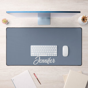 Nom personnalisé Initial Nettoyer Dusty Blue Monog