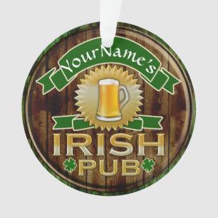 Nom personnalisé Irish Pub Signer la Saint Patrick