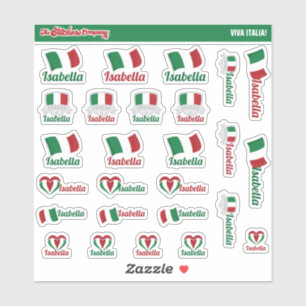 Nom personnalisé italien Étiquettes Italie