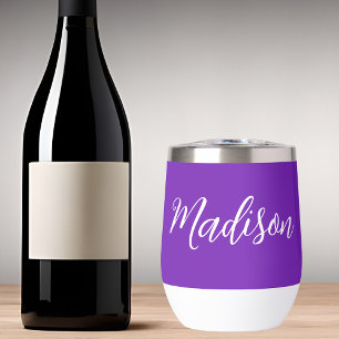 Nom personnalisé joli violet Script manuscrit