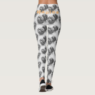 Nom personnalisé Leggings noirs