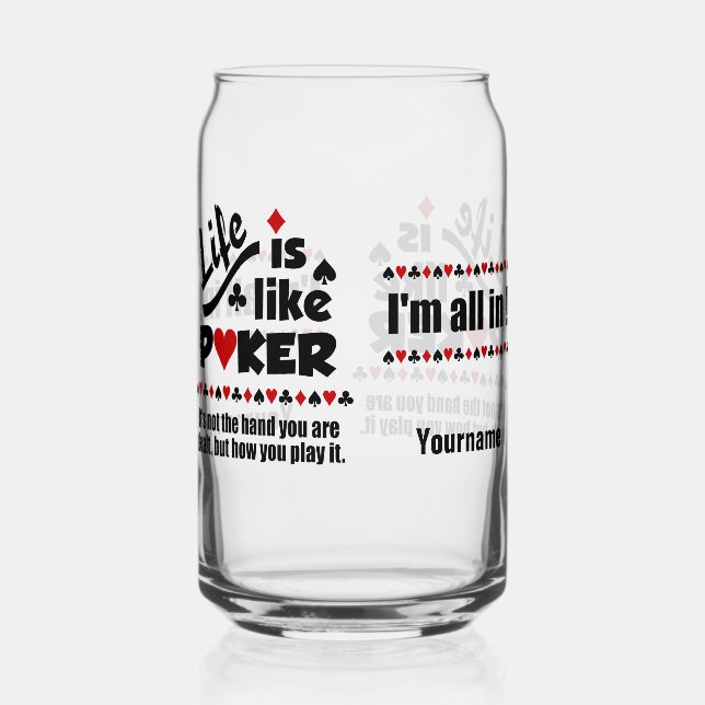 Nom personnalisé LIFE LIKE POKER (Verso)