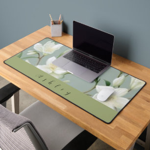 Nom personnalisé Lily de la vallée Desk Mat