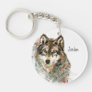 Nom personnalisé Loup gris personnalisé